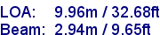 sail specifications