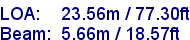 sail specifications