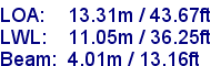 sail specifications