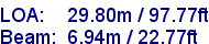 sail specifications