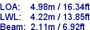 sail specifications