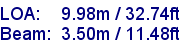 sail specifications