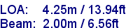 sail specifications
