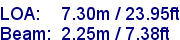 sail specifications
