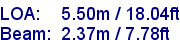 sail specifications