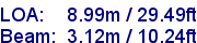 sail specifications