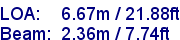 sail specifications