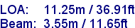 sail specifications