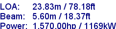 sail specifications