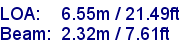 sail specifications