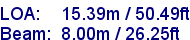 sail specifications