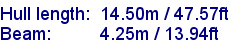 sail specifications