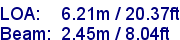 sail specifications