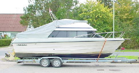 Boat on trailer