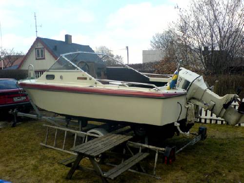 Boat on trailer