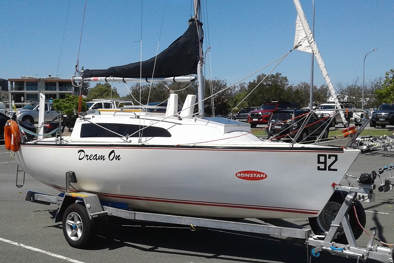 Boat on trailer