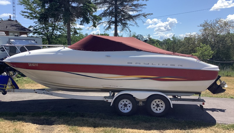 Boat on trailer