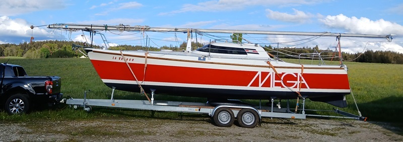 Boat on trailer