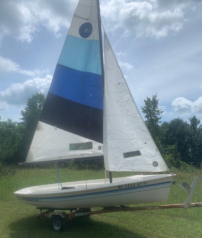 Boat on trailer