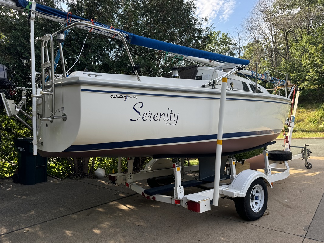 Boat on trailer