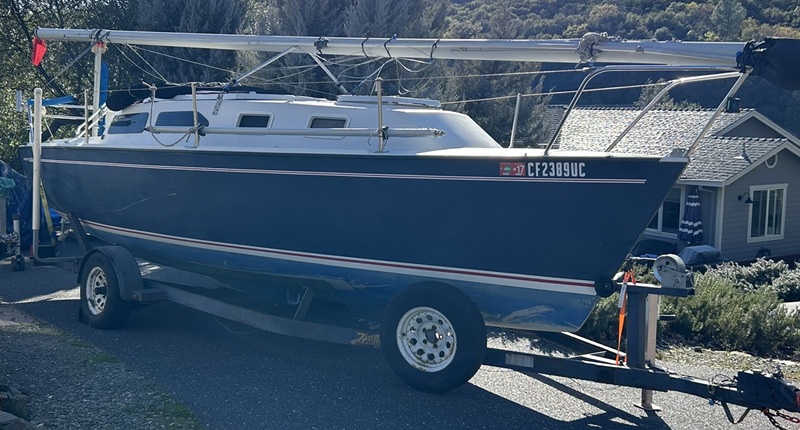 Boat on trailer