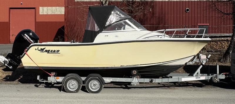 Boat on trailer
