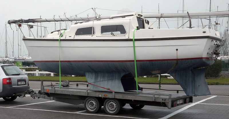 Boat on trailer