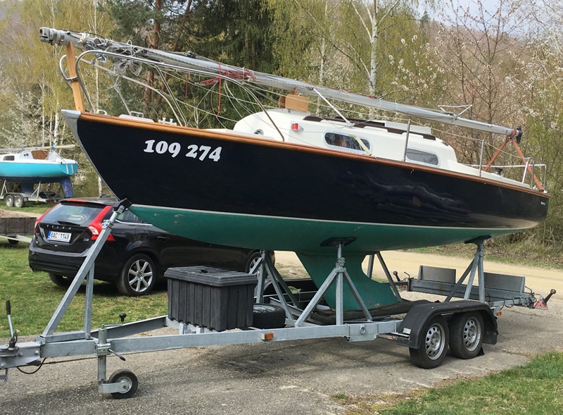 Boat on trailer