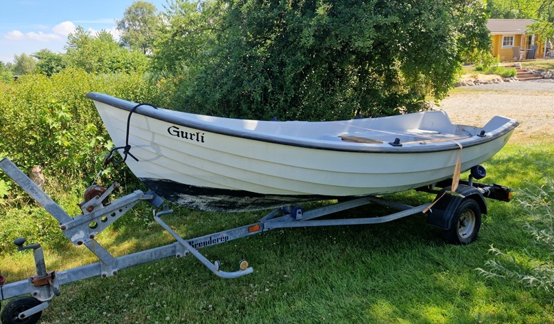 Boat on trailer